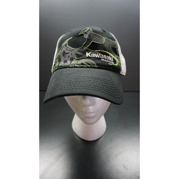 KAWASAKI RACING TEAM Mesh Back Trucker Cap, Snapback Hat - Picture 1 of 5